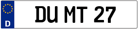 Truck License Plate
